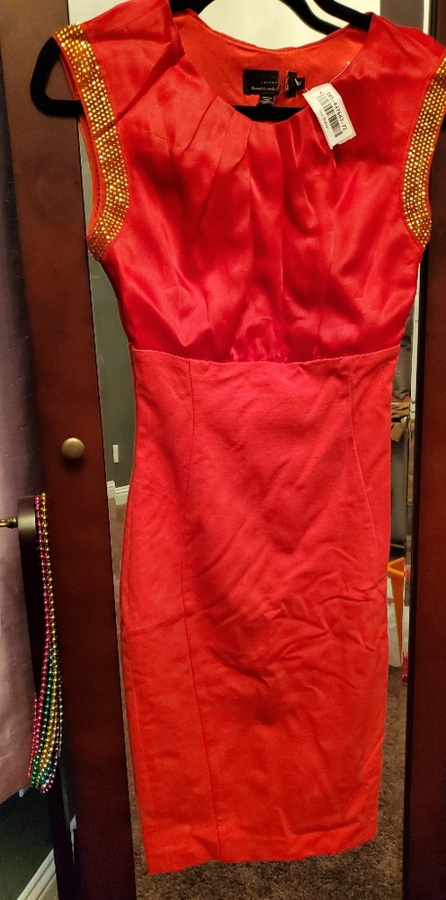 NWT Ted Baker Elate rhinestones crystal dress 0